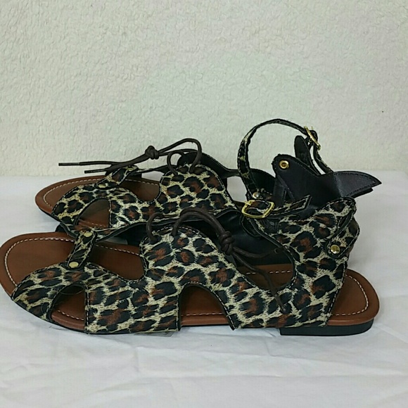 Kali animal print sandals with ankle strap - Picture 2 of 6